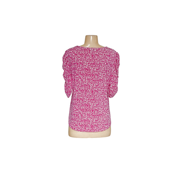 Adrianna Papell Floral Blouse, Purple, S - Picture 2 of 4